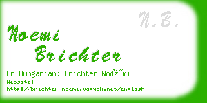 noemi brichter business card